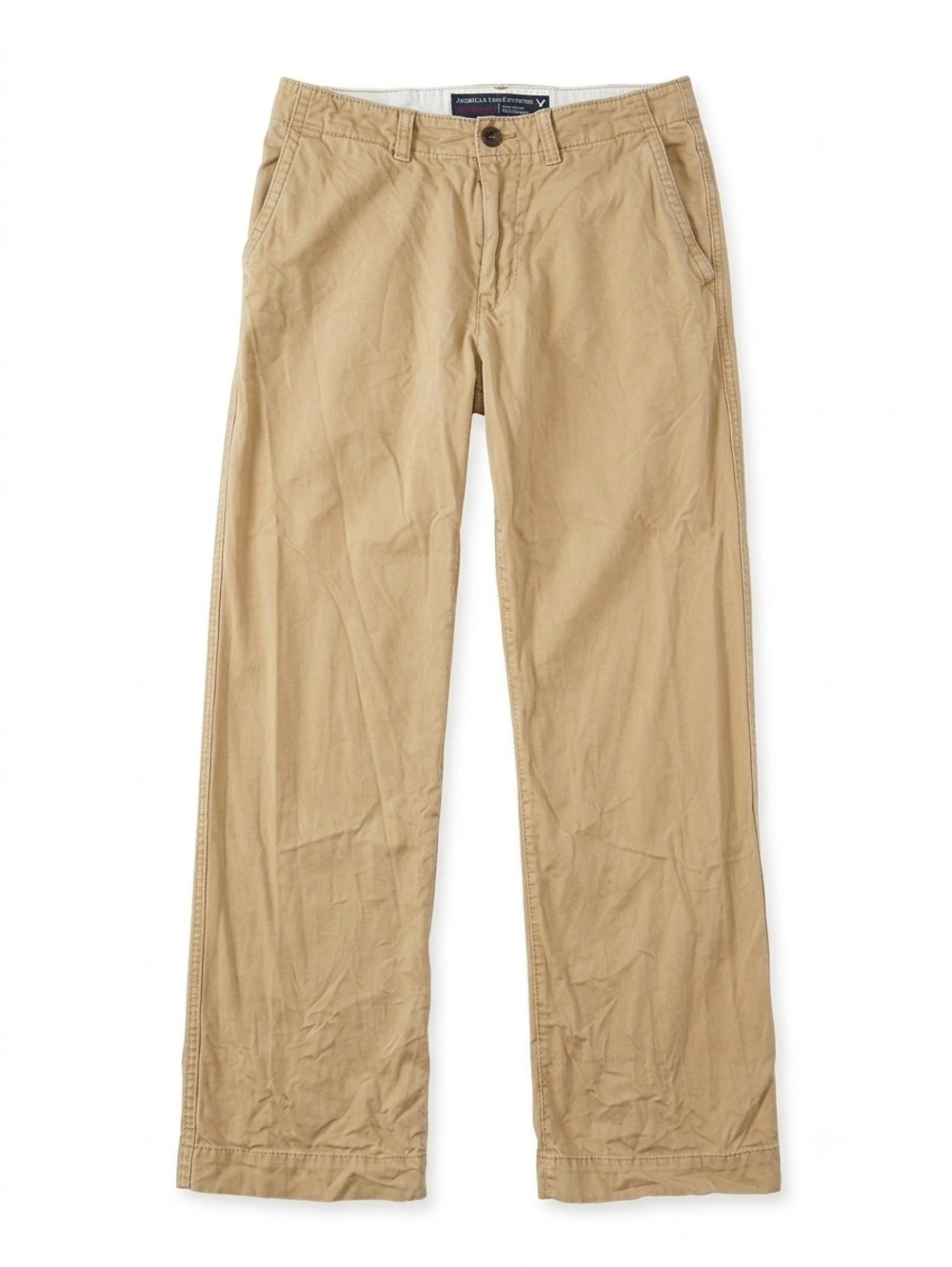 American Eagle Relaxed Fit Chino Pants Tan Khaki Cotton Gorpcore 31 x 32 (31x30)